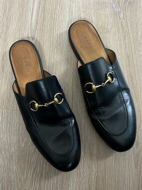 Gucci Princetown Loafer Mules Black Size 39.5